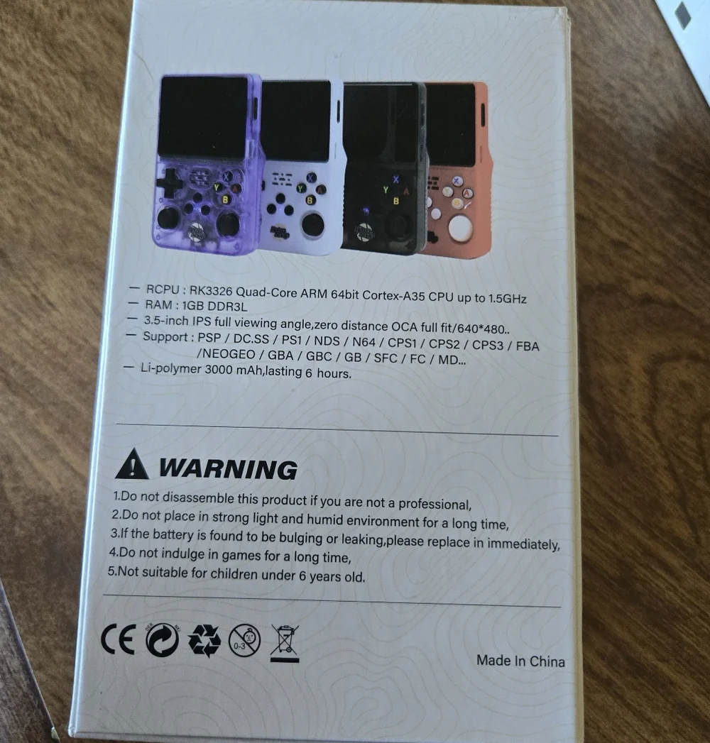 Purple Retro Snap Handheld Game Console